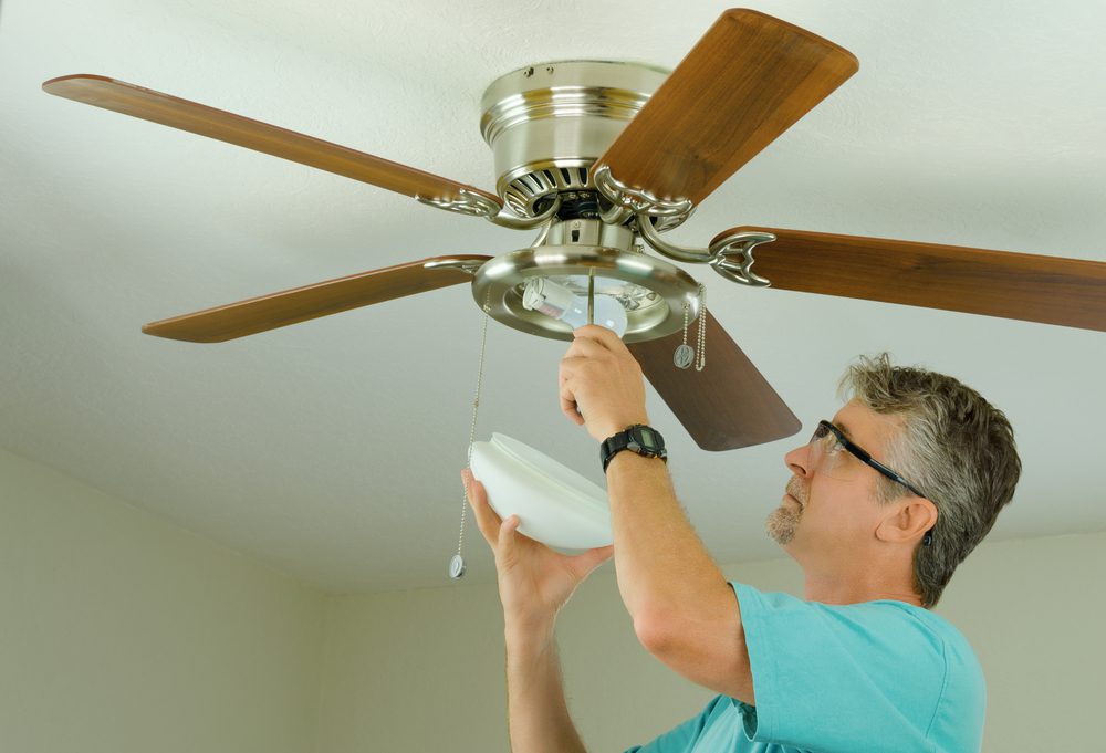 How To Safely Install A Ceiling Fan In